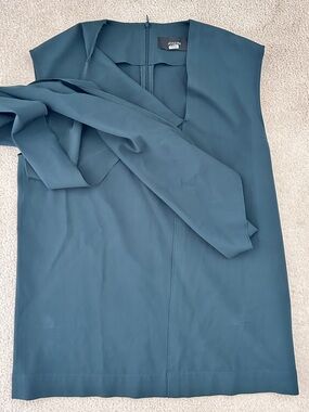 JOSEPH Dark Green Sleeveless Wrap Detail Top